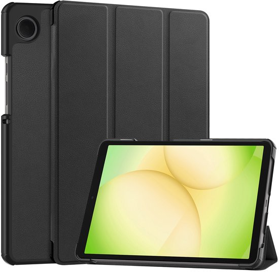 Hoes Geschikt voor Samsung Galaxy Tab A11 Hoes Luxe Hoesje Book Case - Hoesje Geschikt voor Samsung Tab A11 Hoes Cover - Zwart