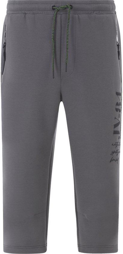Jan Vanderstorm Plus Size Joggingbroek Ingdal Grijs Melange/zwart