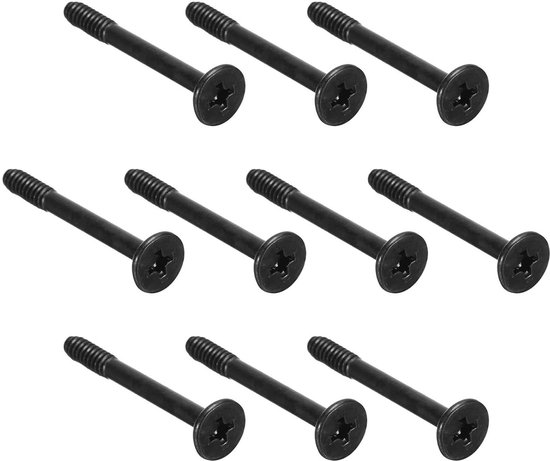 Schroeven voor Ventilator Computerbehuizing - 5 x 10mm - 50 stuks - Zwart