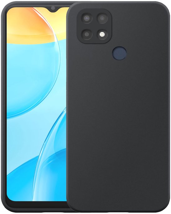 Coque de téléphone Oppo A15 / A15s / A35, étui en Siliconen TPU souple Zwart - Coque arrière Flexible en Siliconen TPU - Zwart - Smartphonica compatible avec Oppo A15, Oppo A15s, Oppo A35