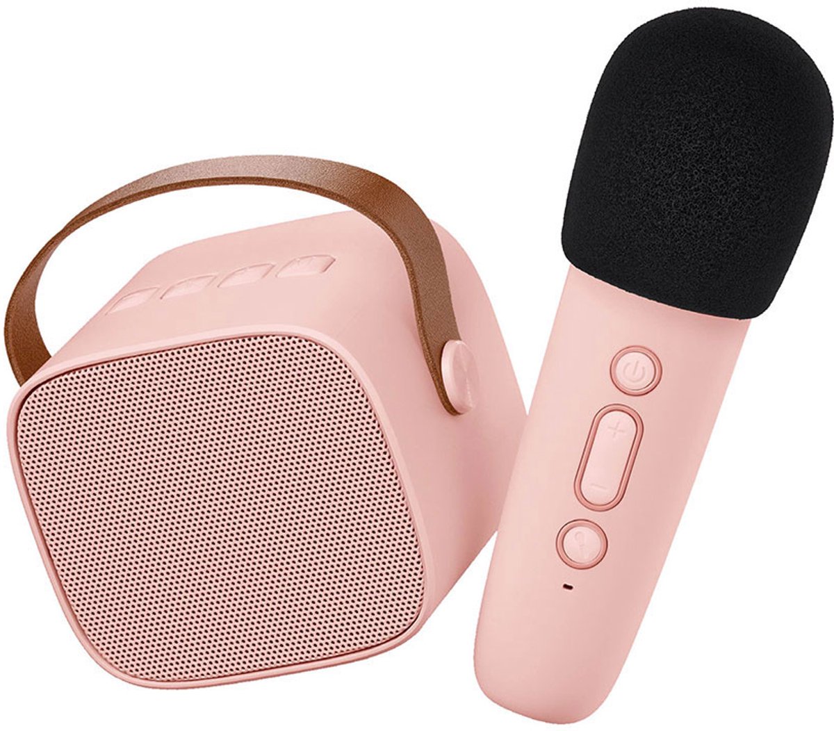 Lalarma Karaoke set - Bluetooth microfoon en luidspreker - Roze