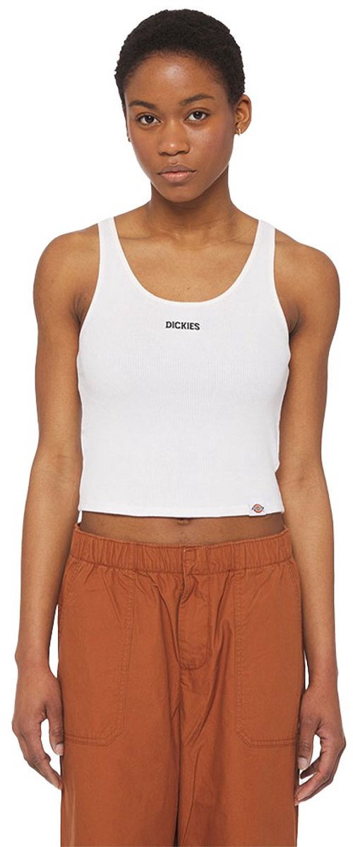 Dickies Yorktown Mouwloos T-shirt XS Vrouw Wit