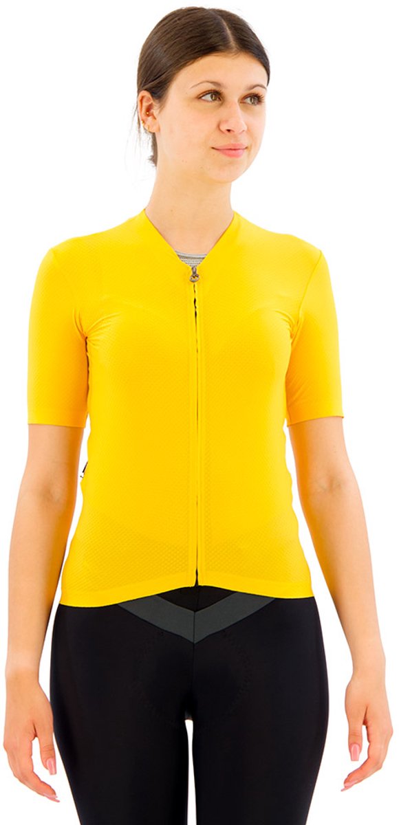 Assos Dyora Rs S11 Korte Mouw Wielertrui Geel L Vrouw