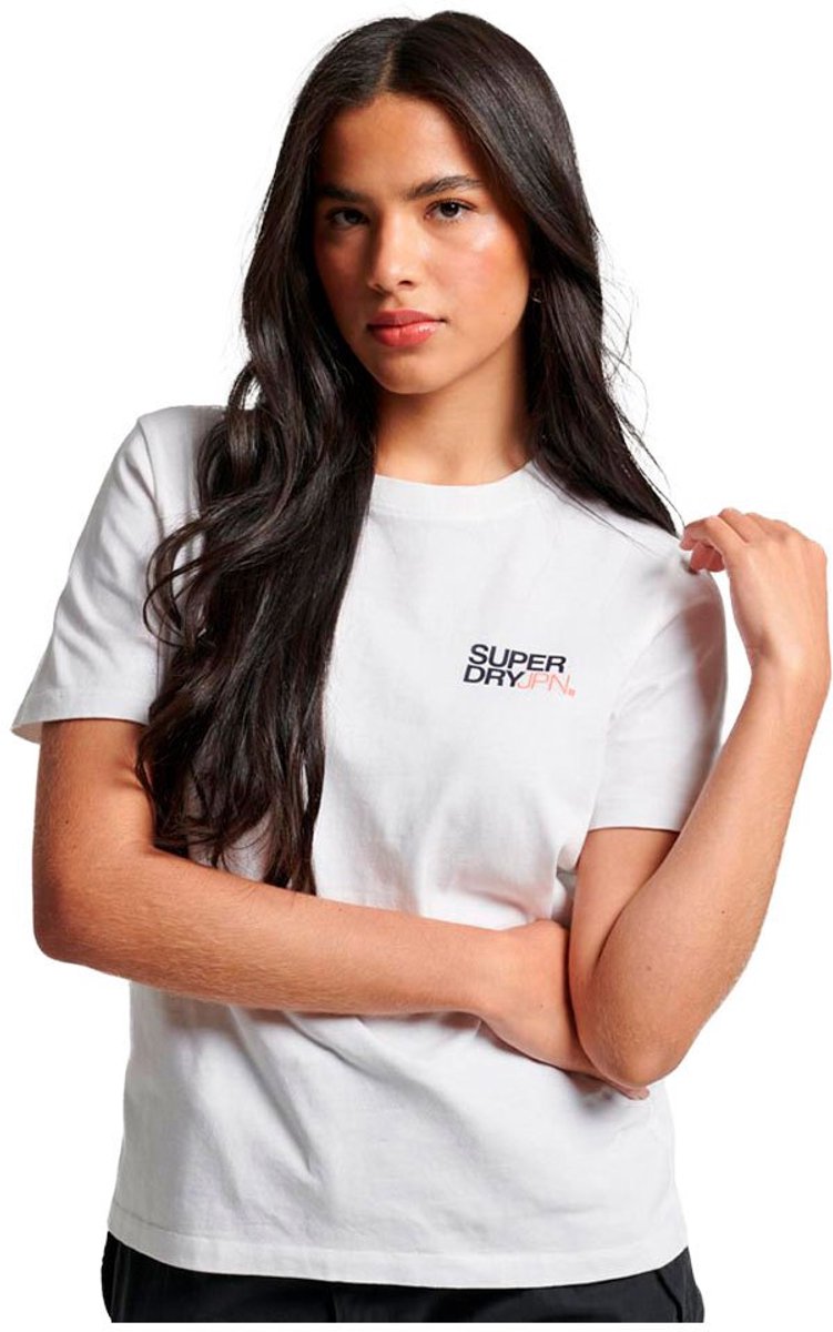 Superdry Sportwear Logo T-shirt met losse pasvorm Dames T-shirts Wit