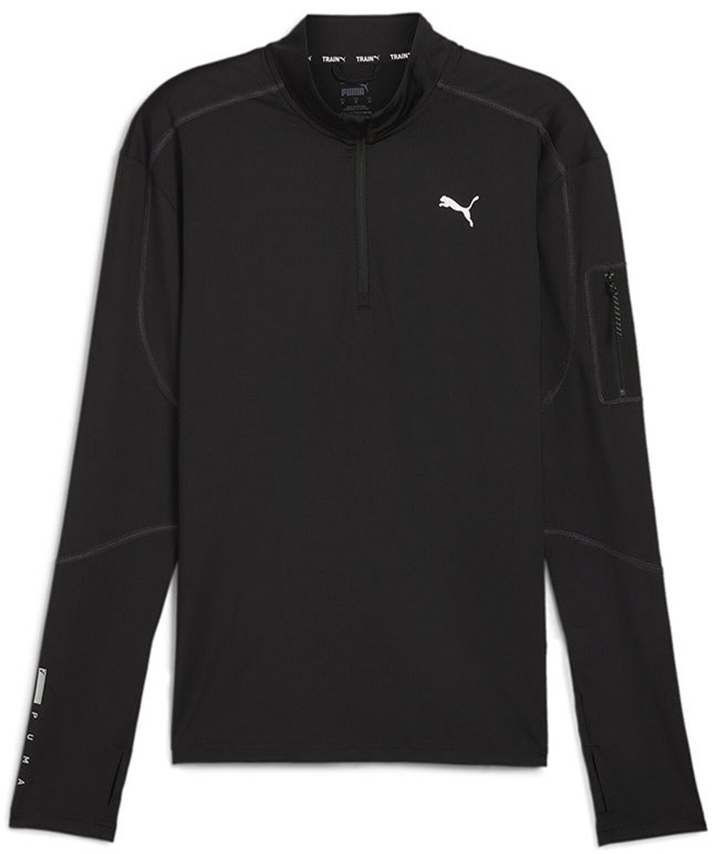 Puma Flex 1/4 T-shirt Met Lange Mouwen Zwart