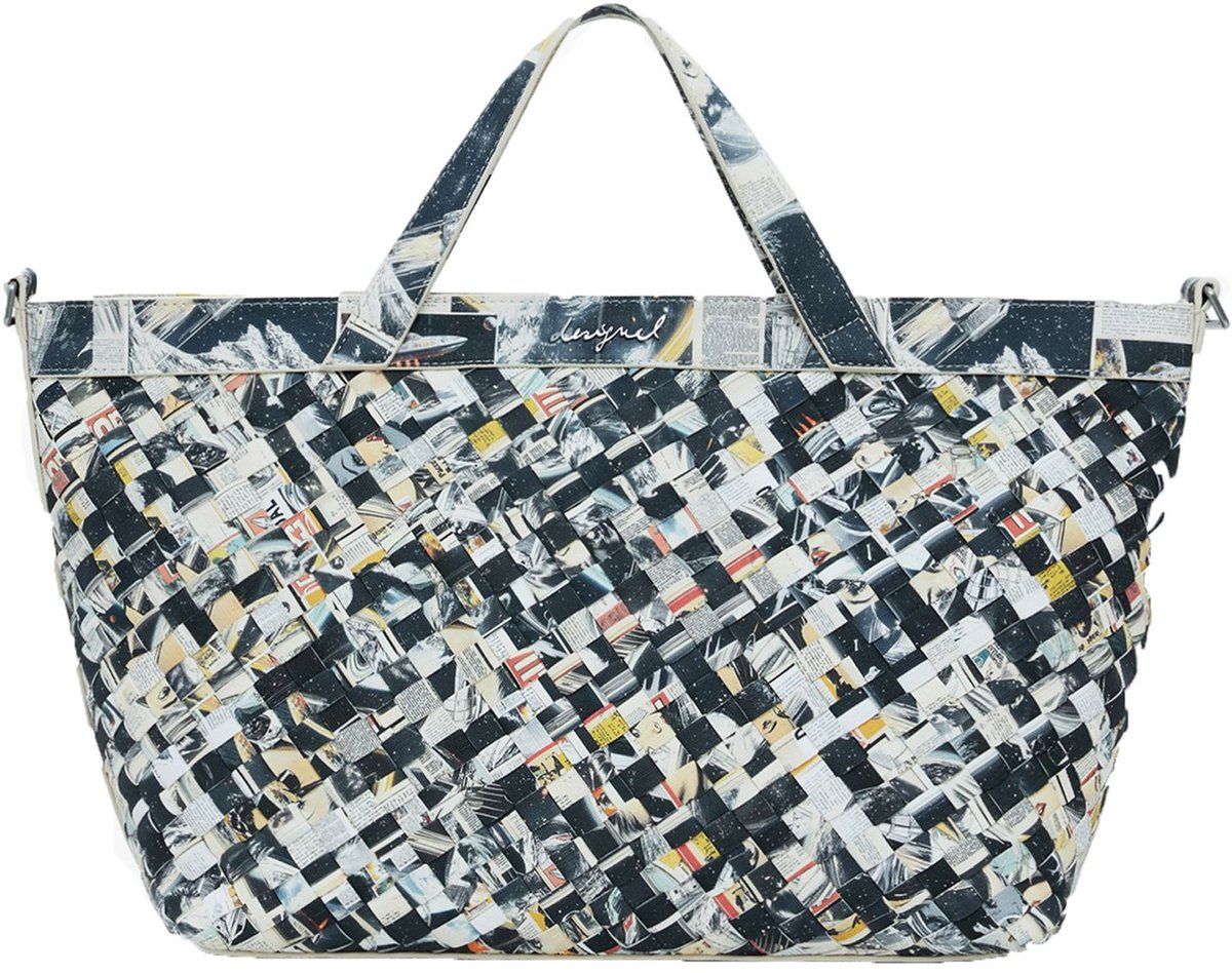 Desigual boodschappentas schoudertas Caristo Foxtrot Shopping Bag Tutti Fruti veelkleurig