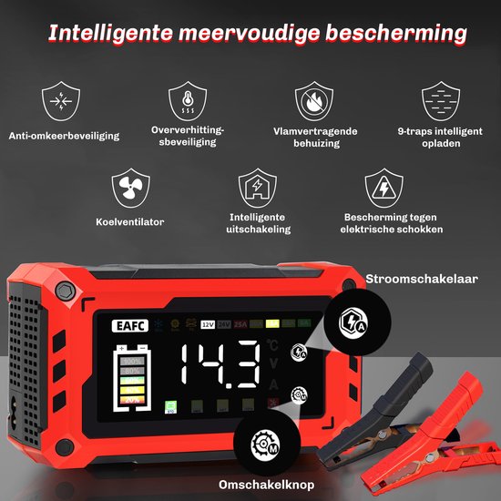 FACOM Acculader BC126 | Voor scooter, motor en auto | Online