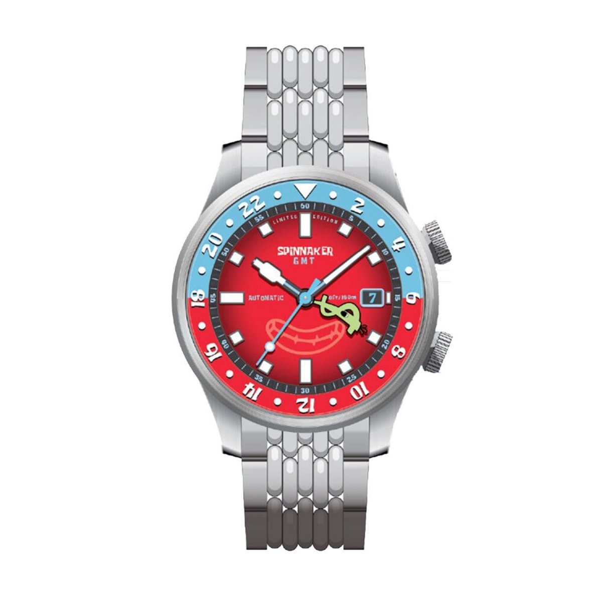 Spinnaker - SP-5162-22 - Polshorloge - Heren - Automatisch - Bradner GMT