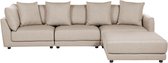 SIGTUNA - Canapé d'angle - Beige - Universel - Polyester