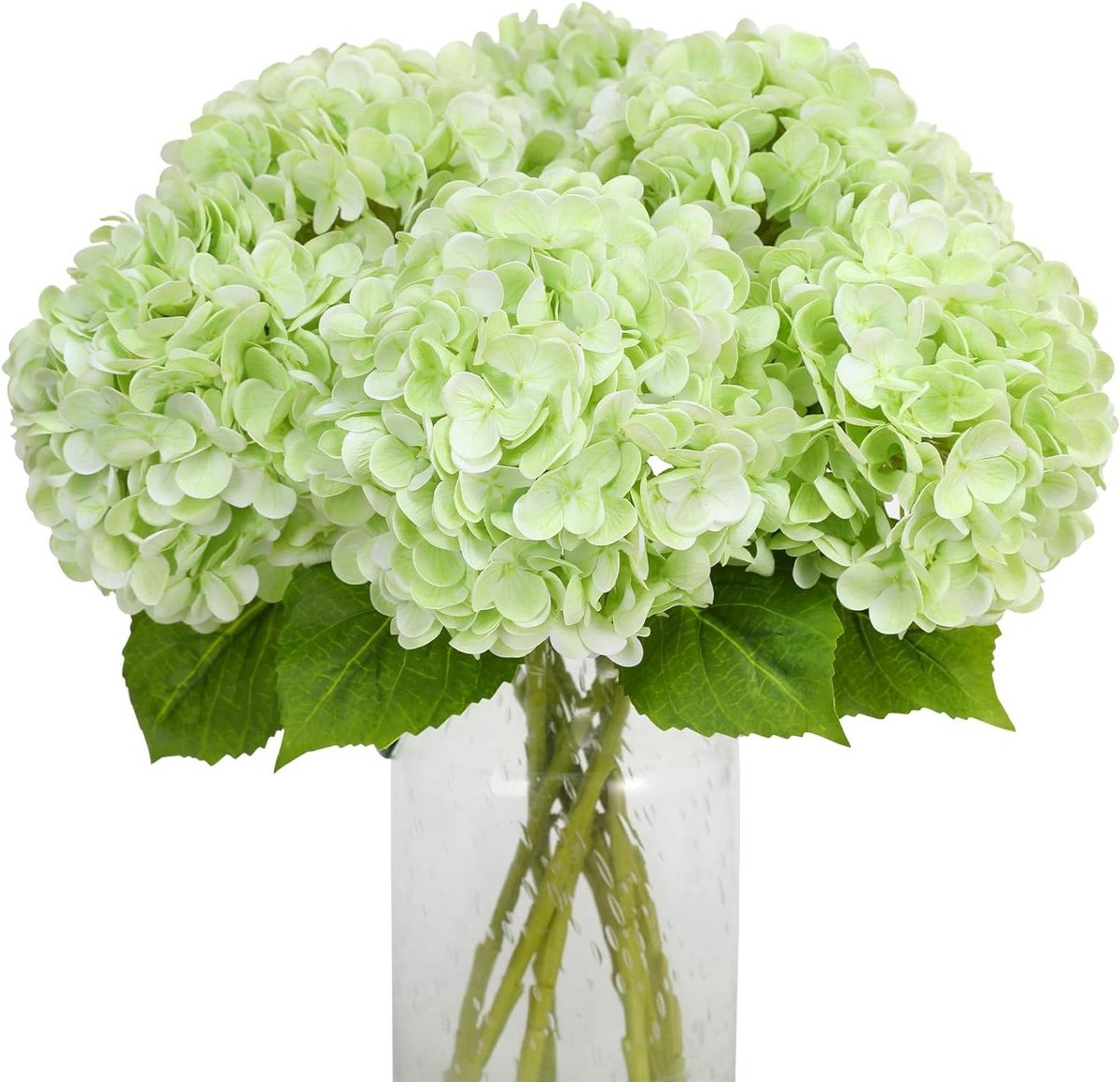 Allecto plus - Kunstmatige hortensia boeketten voor bruiloft en thuisfeest, realistisch, 49 cm groot