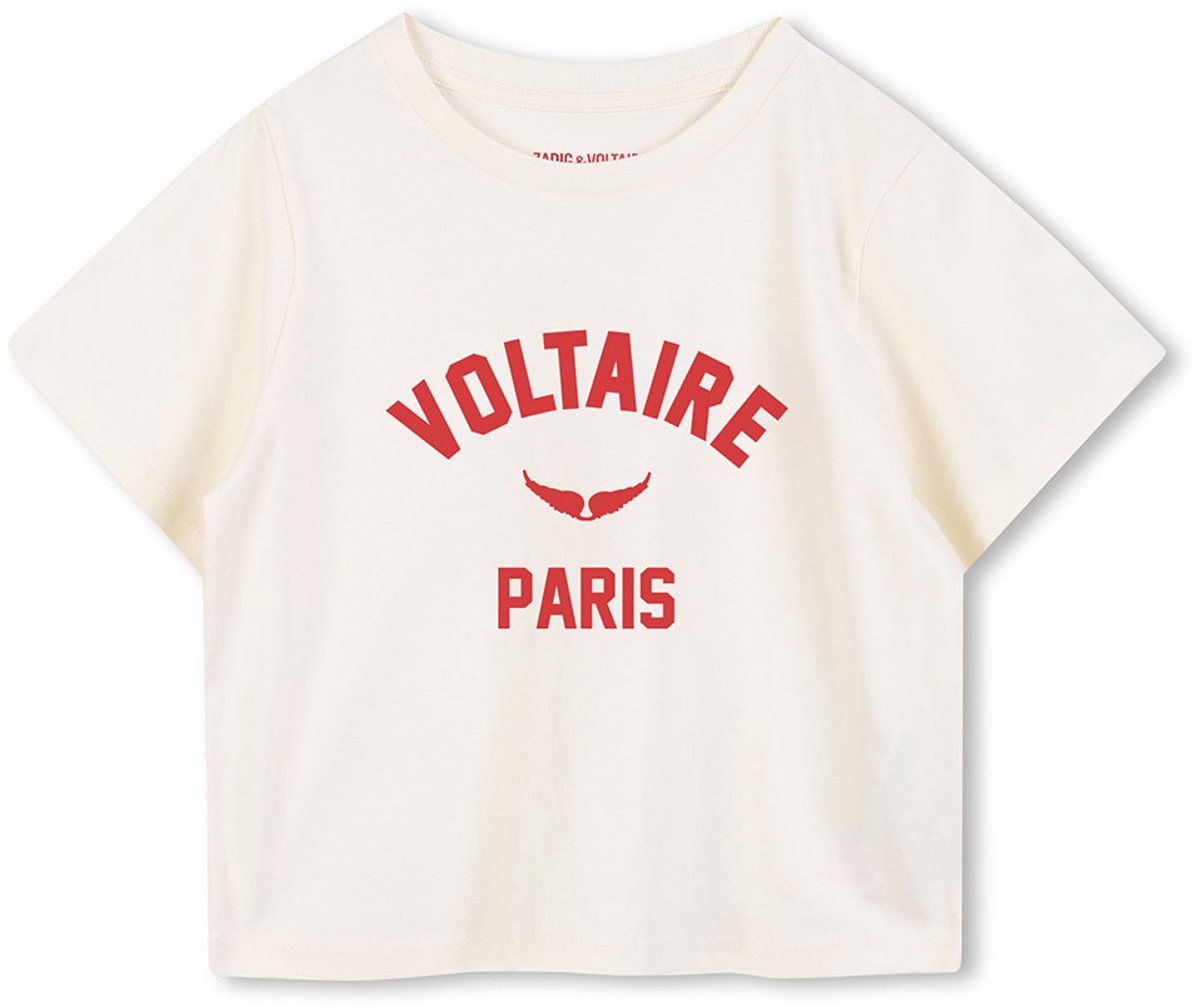 Zadig & Voltaire X60459 T-shirt Met Korte Mouwen Wit 4 Years Meisjes