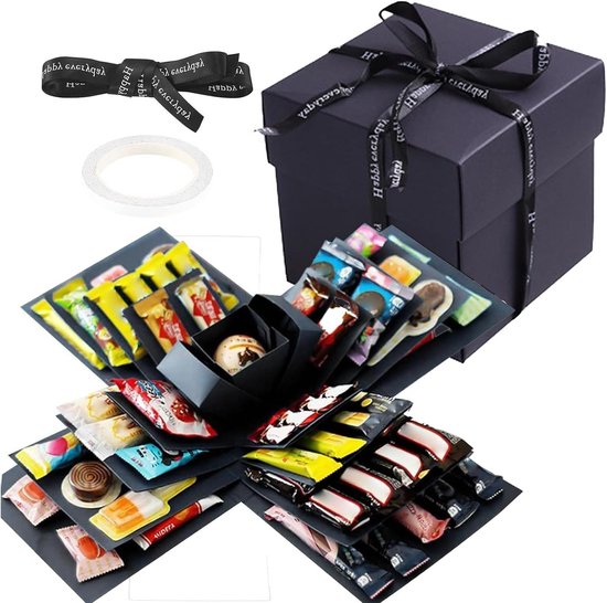 Boîte Surprise Explosion Box - Boîte Cadeau DIY Pour Anniversaire, Noël, Saint Valentin Et Occasions Spéciales