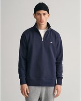 Gant Shield Halve Rits Sweatshirt Blauw S Man