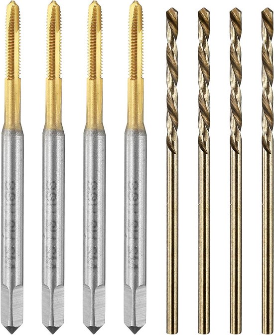 HSS Gewindebohrer QUARKZMAN Set M10x1,25 - 2 Stück Titanbeschichtet