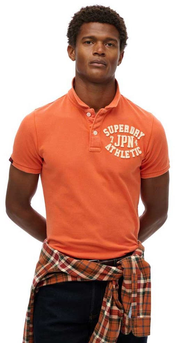 Superdry VINTAGE ATHLETIC POLO Heren Poloshirt Oranje