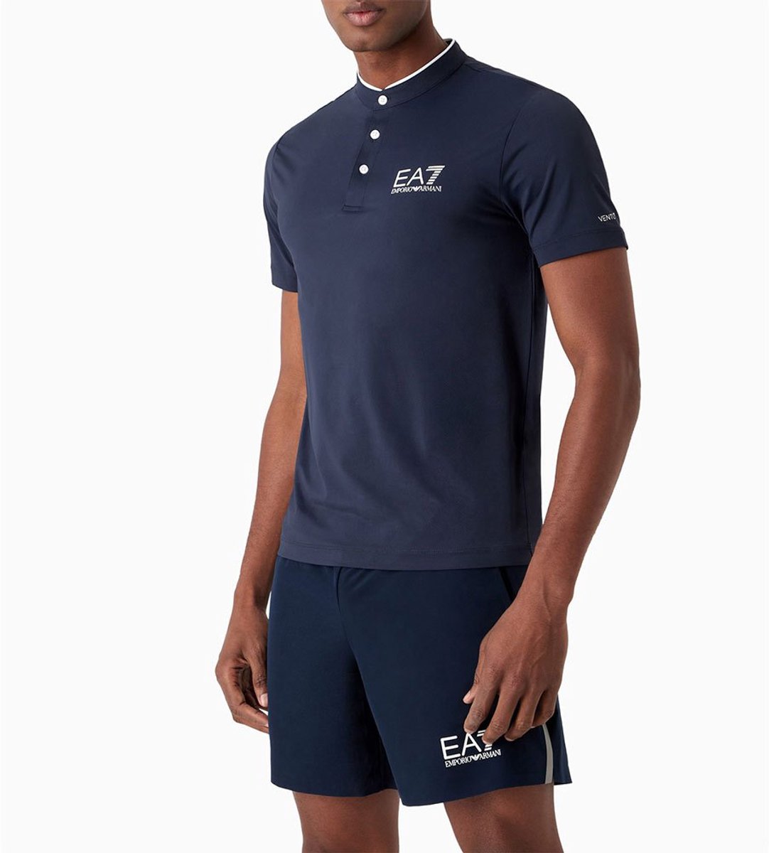 Ea7 Emporio Armani 8npt21 Korte Mouw Poloshirt Blauw XS Man