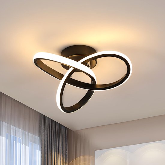 LED plafondlamp – 22W – warm wit – gebogen design