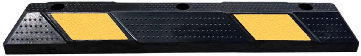 Ri-Traffic varkensrug - geel zwart - inclusief montageset | 90 cm