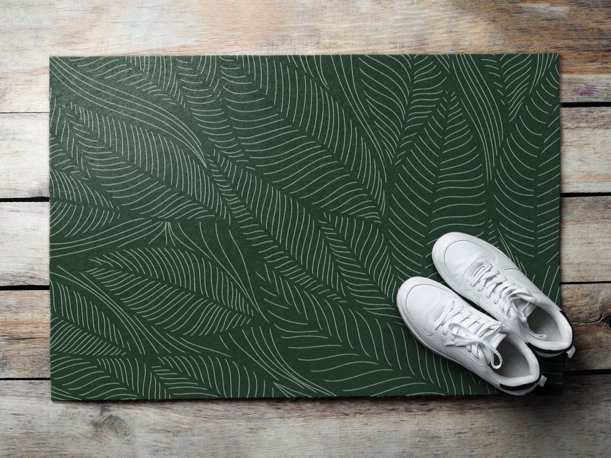 Coloray Buiten Deurmat - Groente Buiten Deurmat - Plantenpatroon Waterdichte Deurmat - Stijlvolle Entree Decoratie - Winter Deurmat Buiten - Design Schoonloopmat Voor Entree - 60x40 cm Groente - Plantenpatroon