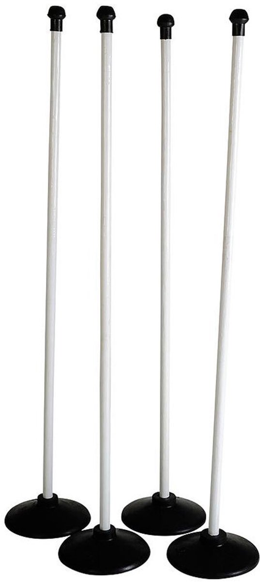 Aresson Sportpalen 123 Cm Rubber/kunststof Wit/zwart 12 Stuks