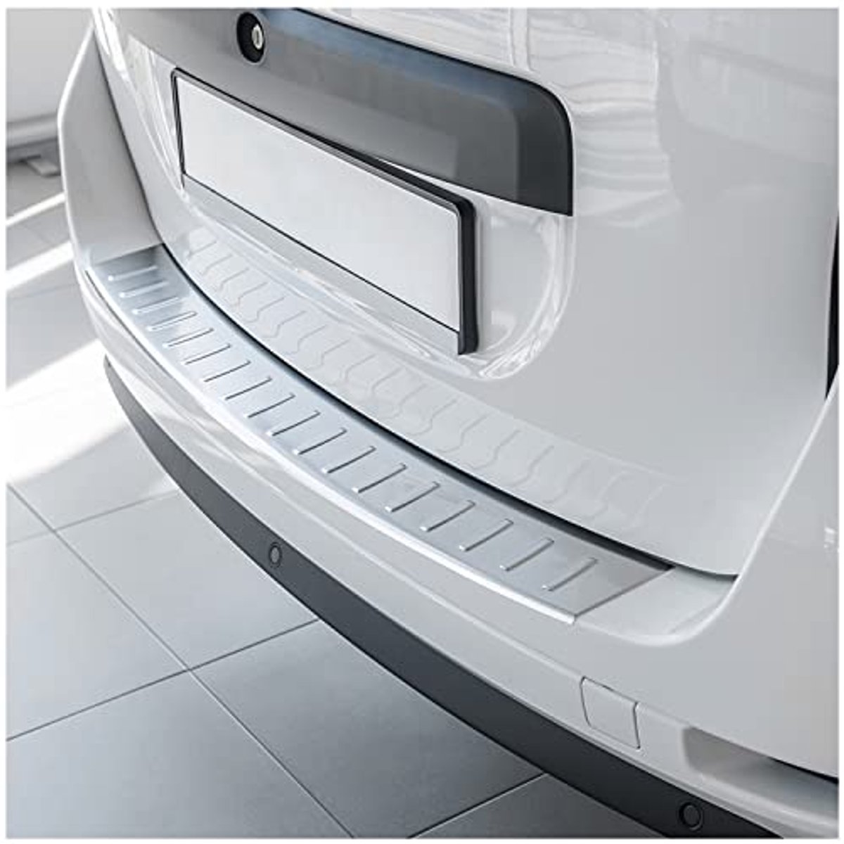 Achterbumperprotector V2A RVS met Afschuin