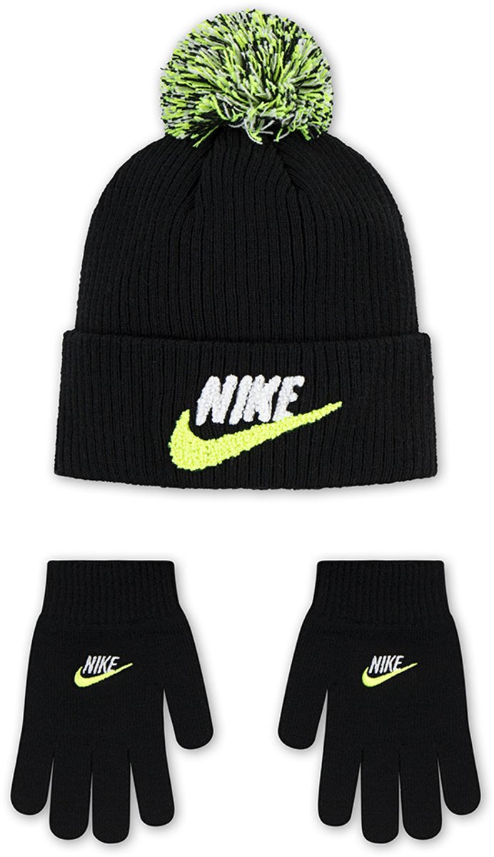 Nike Kids Nan Club Chenille Peak Muts Zwart 4-7 Years