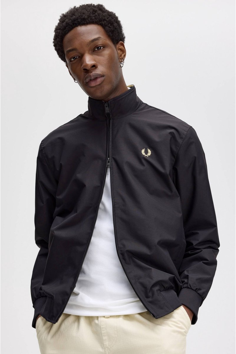 Fred Perry The brentham jacket Zwart