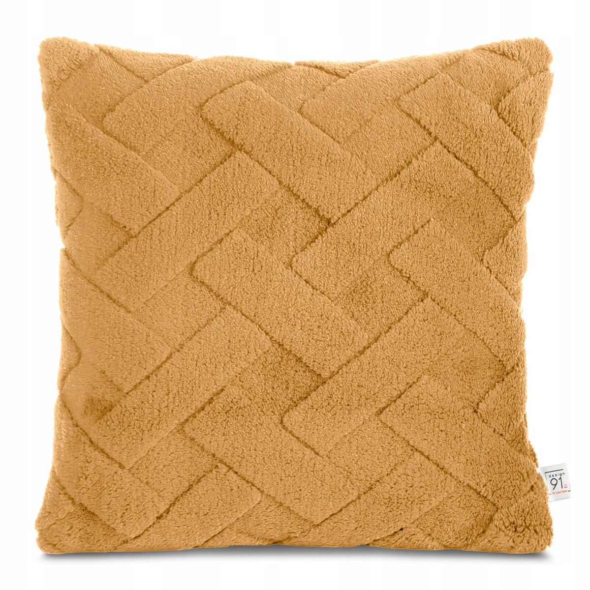 Decoratieve Kussenhoes 45x45cm Honingkleurig - Zacht Polyester