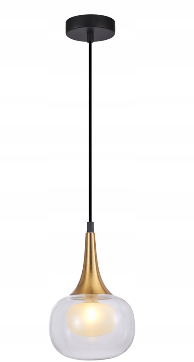 Italux Konila Hanglamp G9 1x10W Brons/Transparant