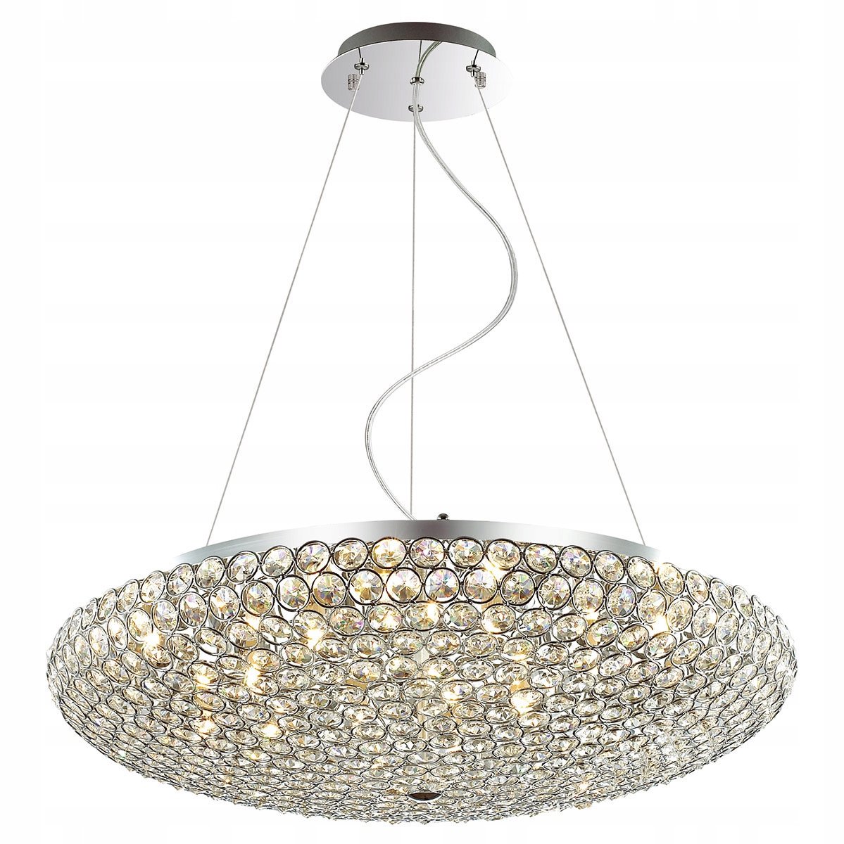 Italux Santo Hanglamp 12x G9 - Chroom en Kristal