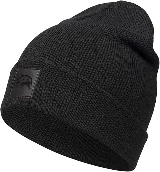 Bonnet Travelhawk - Bonnet d'hiver - Bonnet Thermo unisexe - Bonnet homme - Bonnet femme - Coupe-vent - Taille unique - Zwart