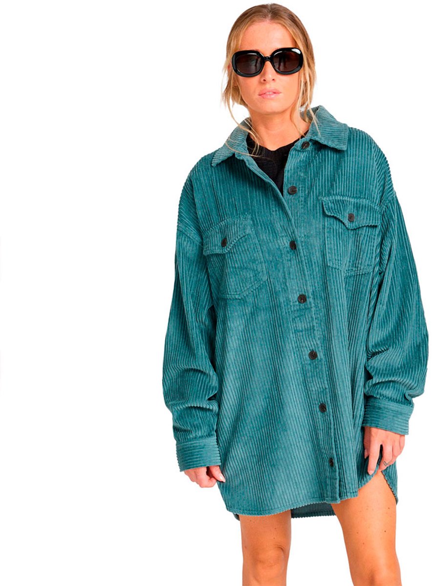 Billabong Winter Ocean Korte Jurk Met Lange Mouwen XL Vrouw Blauw
