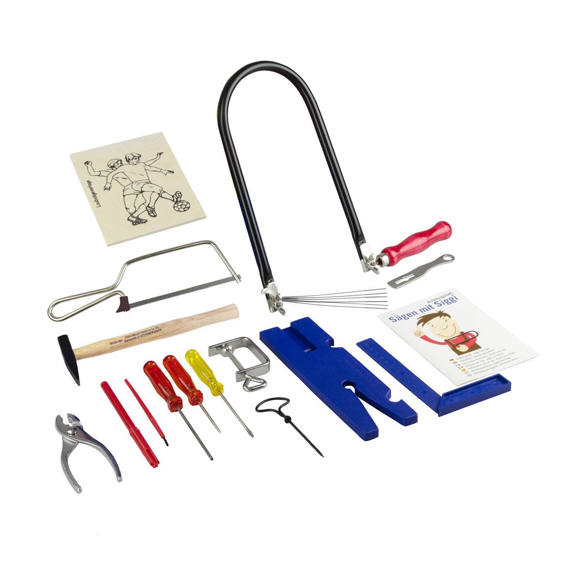 Figuurzaagset, 22-delig, in praktische opbergkoffer, ideaal voor hobby of modelbouw, made in Germany