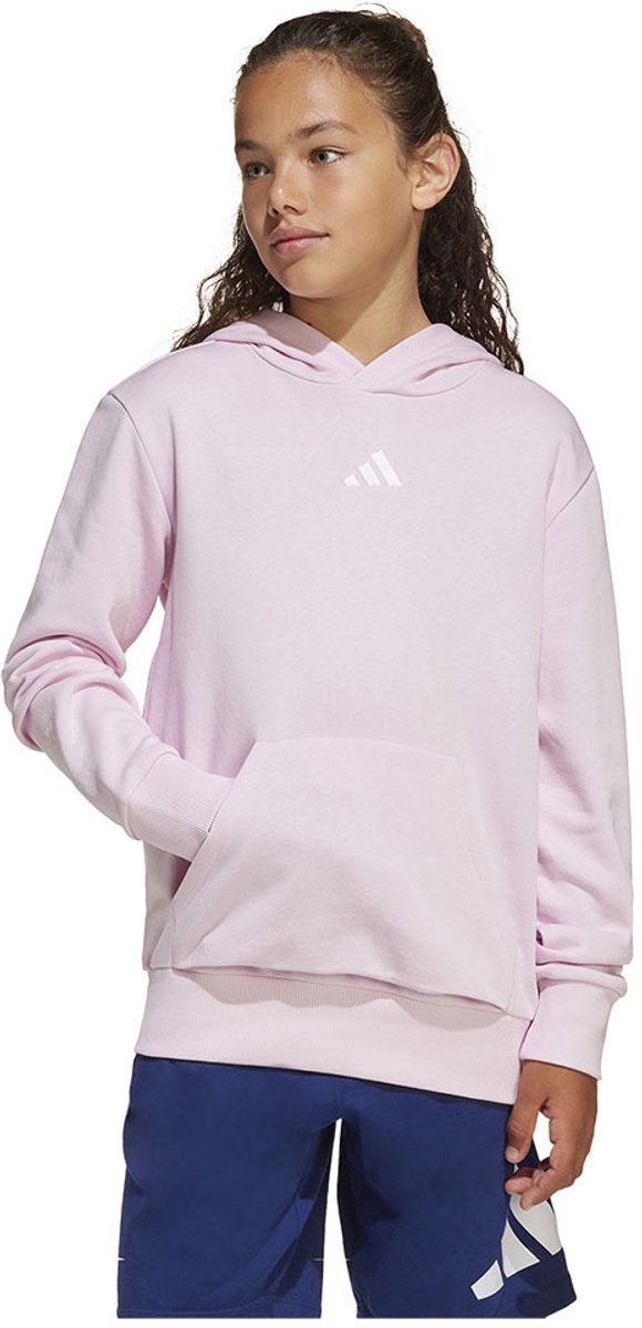 Adidas Essentials Small Logo Hoodie 13-14 Years Kinderen Roze