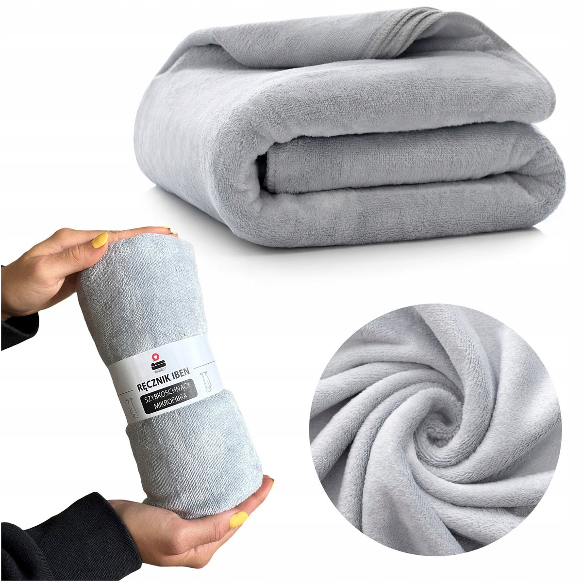 Sneldrogende microvezel handdoek 50x90 cm - zacht & absorberend