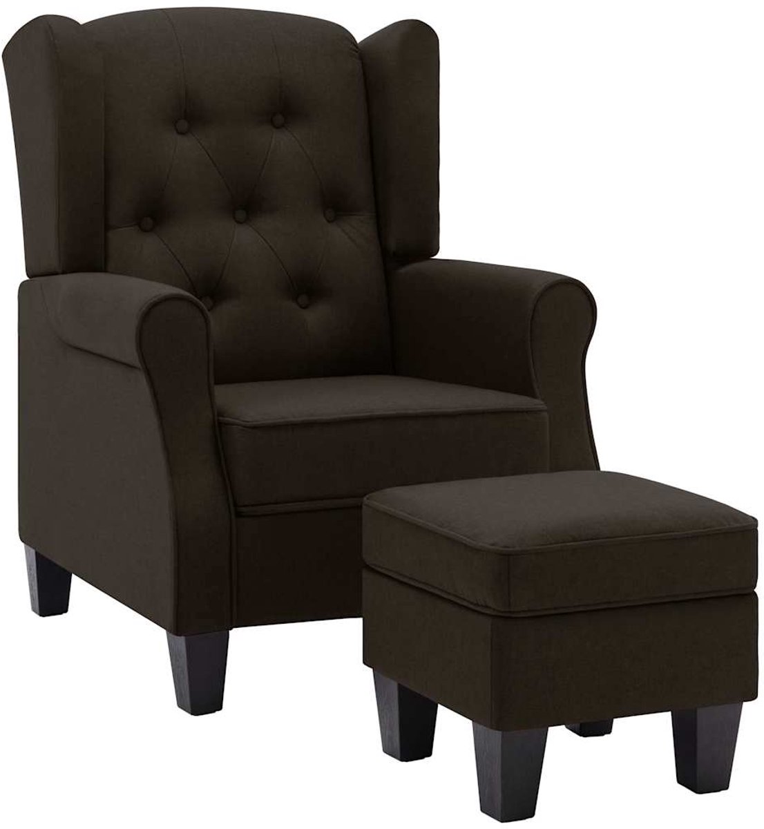 Fauteuil - Relaxzetel - Relaxstoel - Relaxfauteuil - Stoel - Met armleuning - Voor één Persoon - Donkerbruin