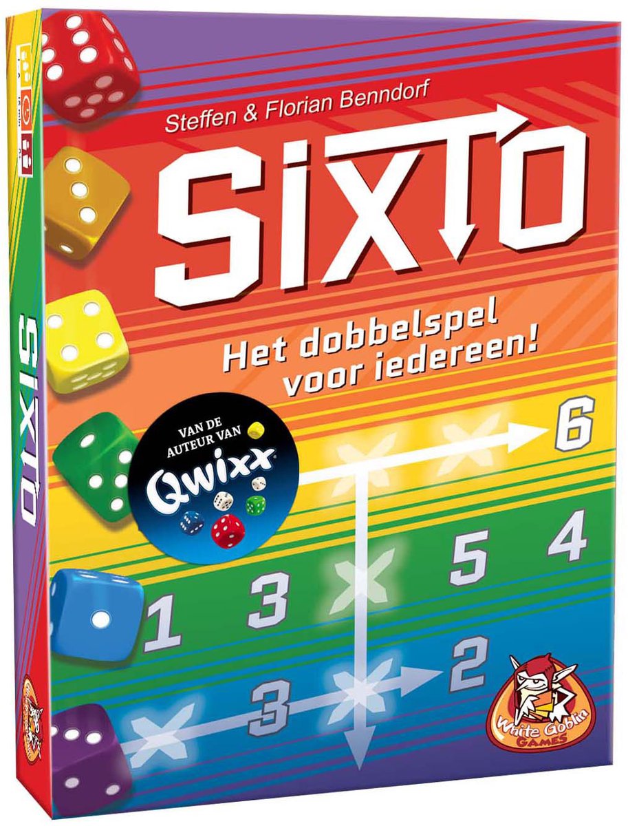 White Goblin Games - Sixto - Dobbelspel - 1 tot 6 spelers - Gezelschapsspel - Van de makers van Qwixx - Familiespel — cadeau in Spellen & Speelgoed - foto 2