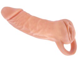 NMC 2-in-1 7 inch penisvergroter en masturbator - Huidkleur