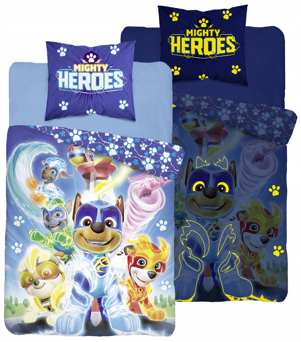 Paw Patrol Kinderbeddengoed 160x200cm - Lichtgevend in het Donker