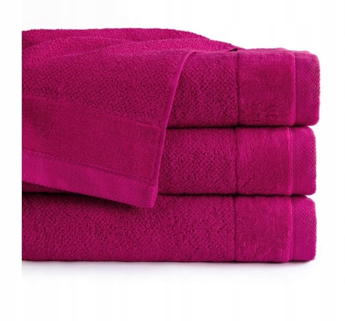 Luxe Katoenen Handdoekenset Vito - 2 Stuks - Amarant