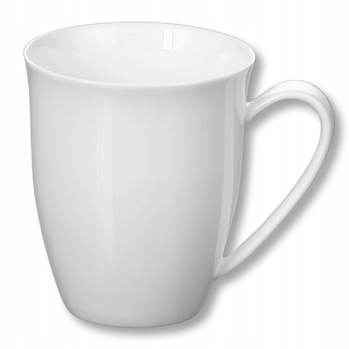 Wilmax Porseleinen Mok 380ml - Wit, Elegant & Duurzaam