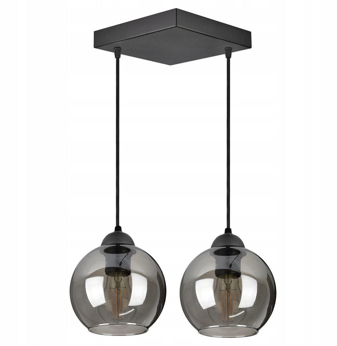 Moderne hanglamp met Glazen Bollen - 2 lichtpunten, E27