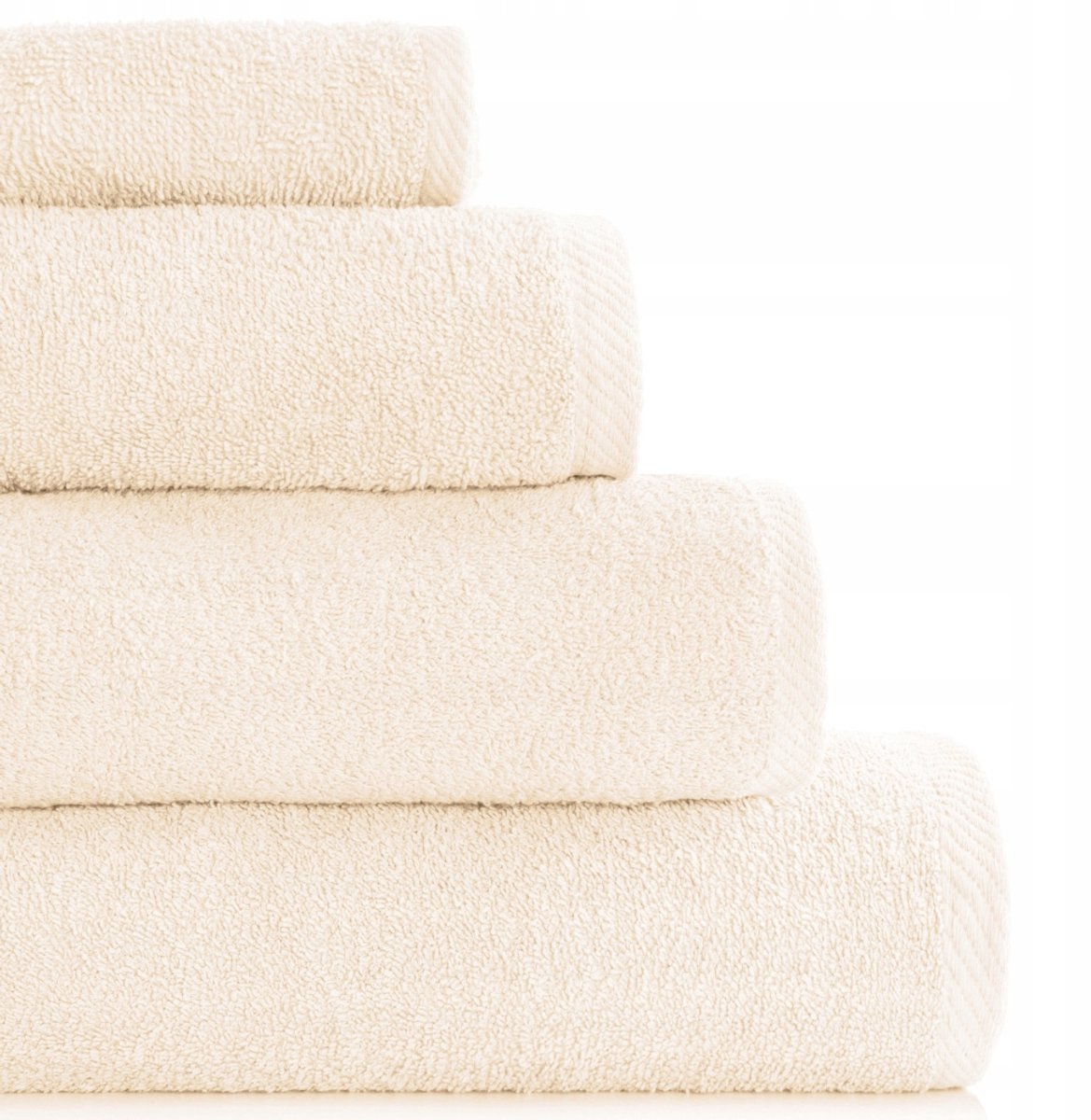 Beige Badhanddoek Katoen Frotte 50x100 cm - Dik en Zacht