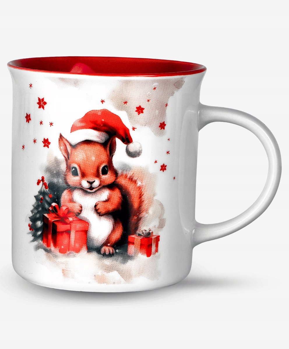 Veroni Alvin Porseleinen Kinderbeker - 330ml - Kerst Design