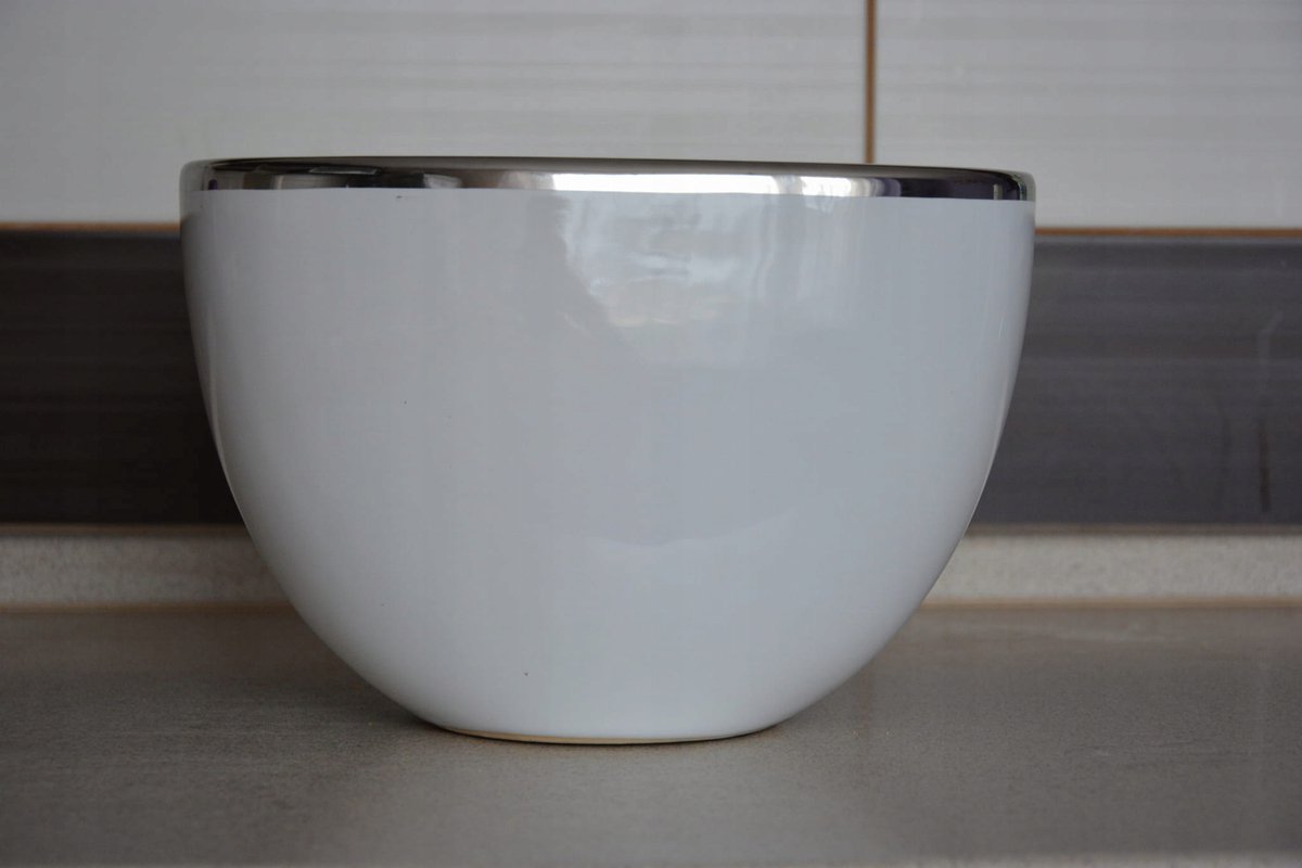Wit Keramische Pot 23x12x15 cm - Stijlvolle Binnenpot