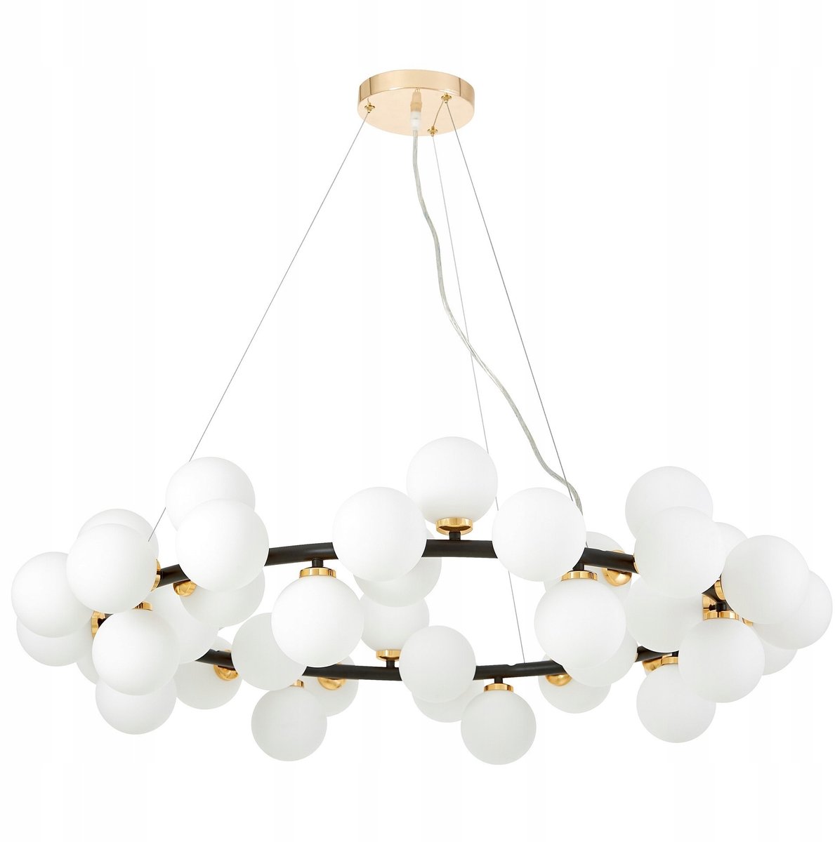 Hanglamp Marsiada Zwart-Goud 40 G9 LED Bollen
