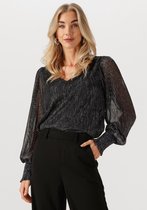 JACK & JONES Jxholly Sl Asym Glitter Top JRS, zwart, S