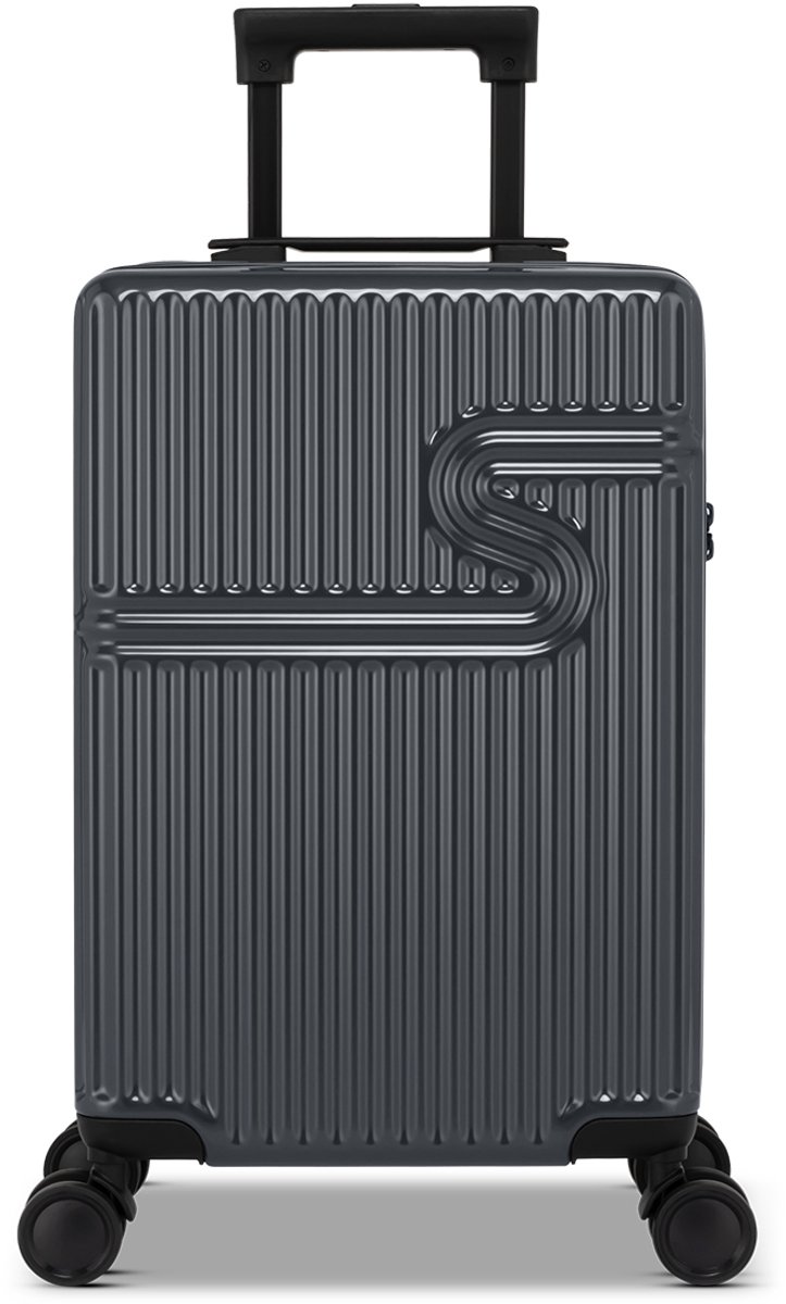 SUITSUIT Handbagage koffer 55x34x20 - Handbagage trolley - Lichtgewicht koffer - Reiskoffer - Veilig TSA cijferslot - Signature koffer Charcoal Gray - Grijs