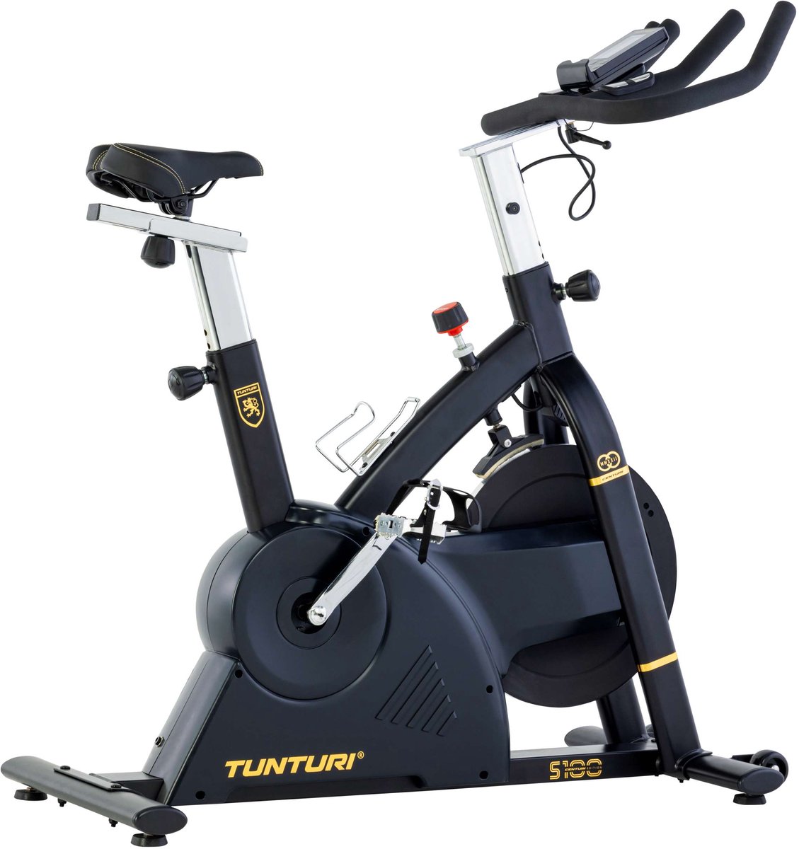 Tunturi Centuri Sprinter Bike S100 - Racefiets met Bluetooth voor thuistraining - Indoor fiets met 32 weerstandsniveaus - 21 programma's