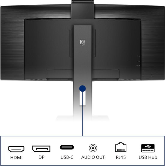 Philips Brilliance 346P1CRH - 34 inch QHD Ultrawide Monitor - USB-C 90W ...